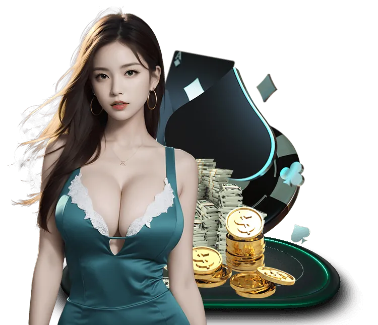 Bàn chơi game Rồng Hổ với lá bài và chip cược